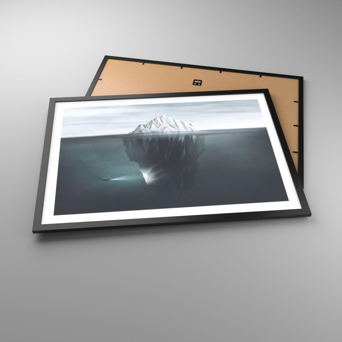ARTTOR Poster da Parete 70x50 cm Cornice Nera Paesaggi Marino - 5951 - P2B