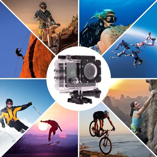 Câmera Filmadora Action Pro 4K Sports Ultra-HD Wi-Fi Control