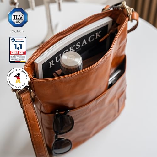 BERLINER BAGS Vintage Genuine Leather Shoulder Bag Sofia, Handbag, Crossbody Bag for Women3