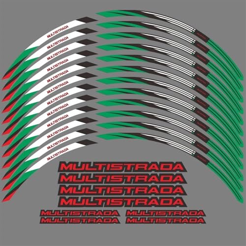 Autocollant de roue moto Ducati Multistrada V4 jante 17 19 pouces
