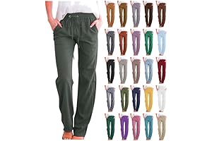 Evaless Women's Casual Linen Pants
