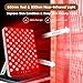 SUXIO Red Light Therapy lamp - 165 LED Red Light Therapy Panel for Face & Body, Portable Deep 660nm - 850nm Near Infrared Light Therapy Device with Eye-Patch, White