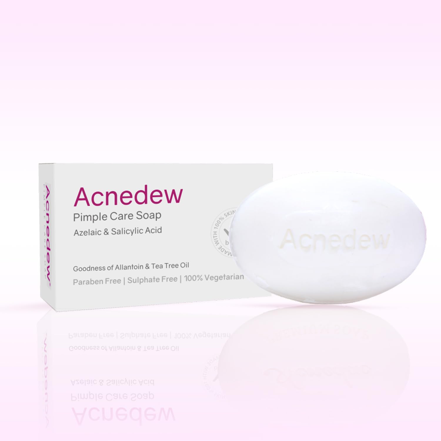 Anti Acne & Anti Pimple Soap | With Aloe, Tea Tree Oil, Triclosan & Salicylic Acid 0.2% | Paraben Free | Sulphate Free | Clear & Pimple free skin (100 gm - Pack of 1)-picture-35