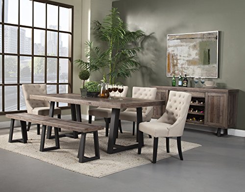 image for Alpine Furniture Prairie Dining Table, 84