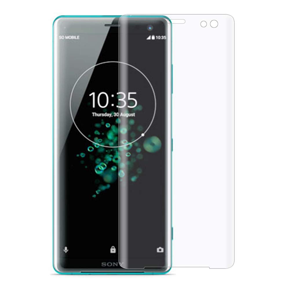 XunEda Sony Xperia XZ3 6.0" Screen Protector, 3D Curved 9H 3D Full Curved (No white edges) Transparet Screen Protector Tempered Glass for Sony Xperia XZ3 Smartphone(Trasparente-1 Pack)