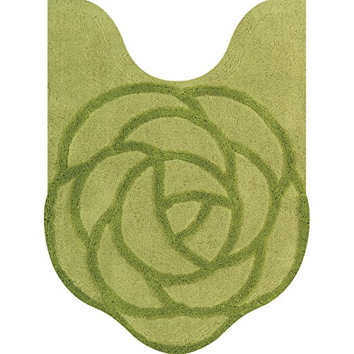 センコー S.D.S ローズ 薔薇をかたどった トイレマット 約80×60cm グリーン ばら エレガント 18072