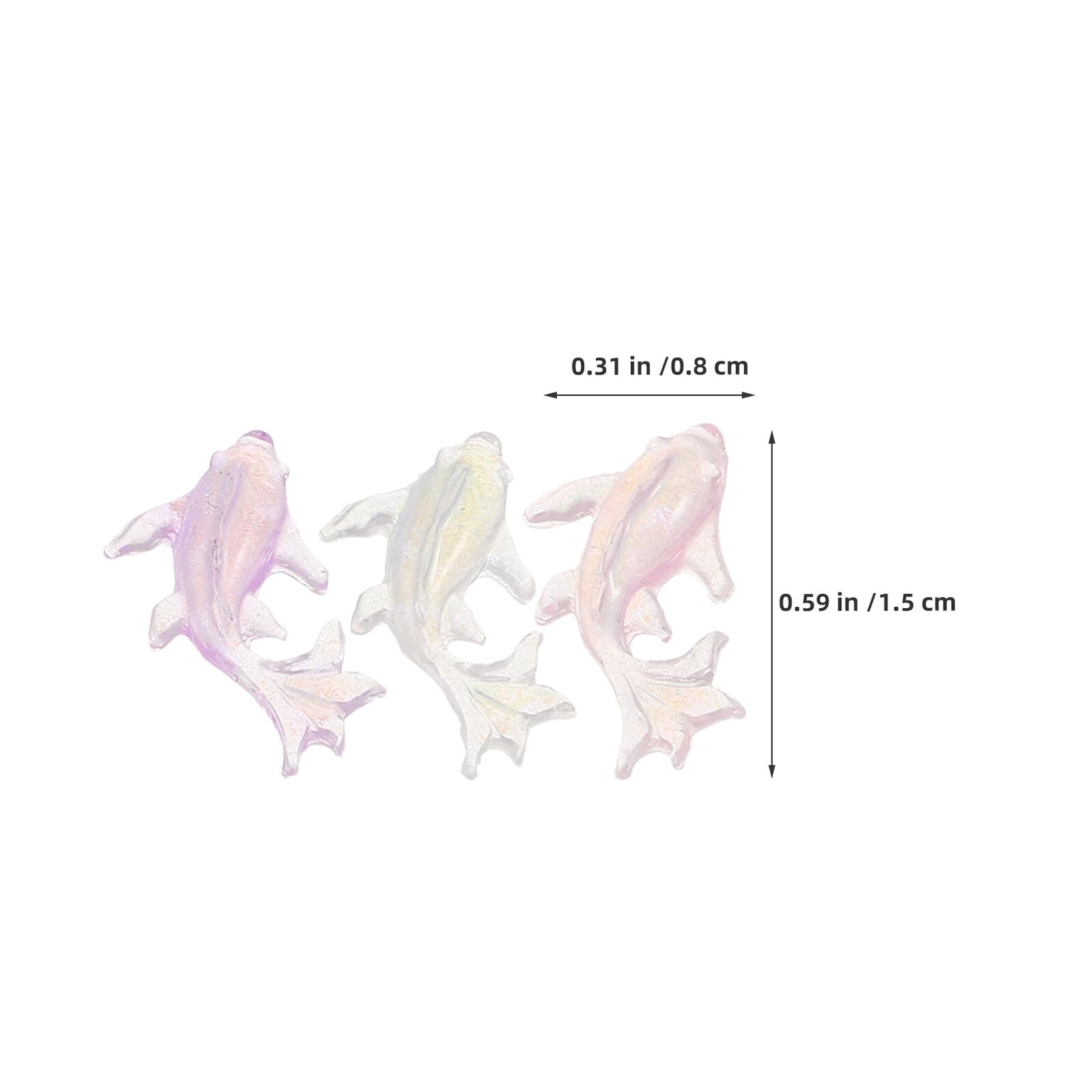 Homoyoyo 250 Pièces Figurines Miniatures en Résine Dauphin pour Manucure, Décoration Facile et Portable, Ornement Créatif D'animaux Marins pour Voyage et Nail Art