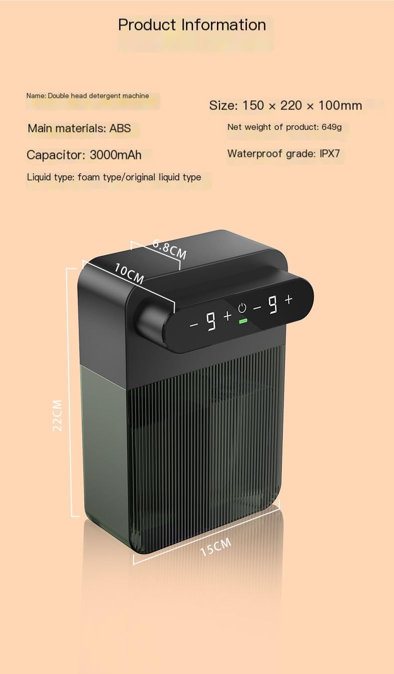 W8 nowy automatyczny czujnik urządzenie do dezynfekcji rąk kuchnia inteligentne ładowanie mobilny szampon pianka żel pod prysznic dozownik mydła