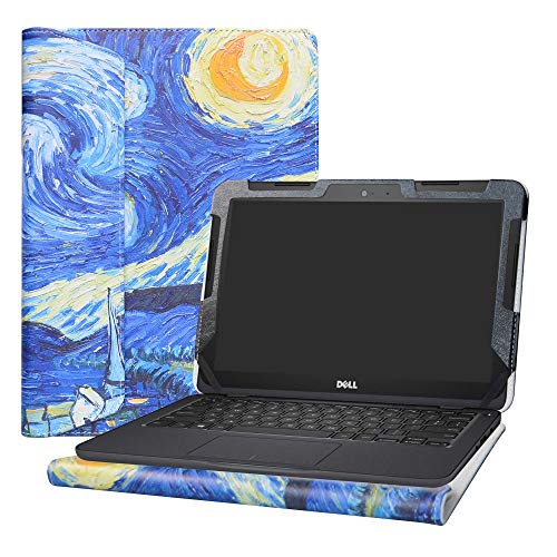 Housse Dell Latitude 11 3190 élégante avec motif artistique Starry Night 11.6"