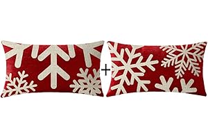 Christmas Lumbar Pillow Covers for Holiday Cheer: An Enchanting Decor for Your Wintery Abode
