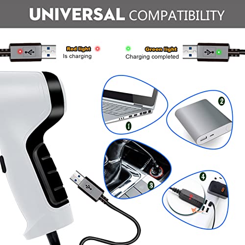 Compressed Air Duster, Keyboard Cleaner, 3-in-1 Mini Vacuum, 45000 RPM Electric Canned Air Kit, Cordless Air Can for… - Image 7