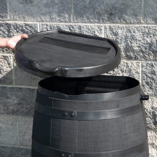 Rts Companies Inc 551400300A8081 Rts Home Accents Polyethylene Premium Flat Back Eco Rain Barrel thumb #3