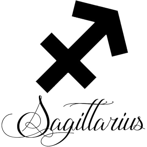 Zodiac Sign Sagittarius Script Writing Silhouette 6
