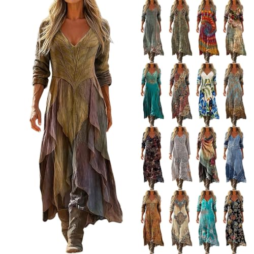 Fall Maxi Dress, Rustic Country Wedding Guest Dress