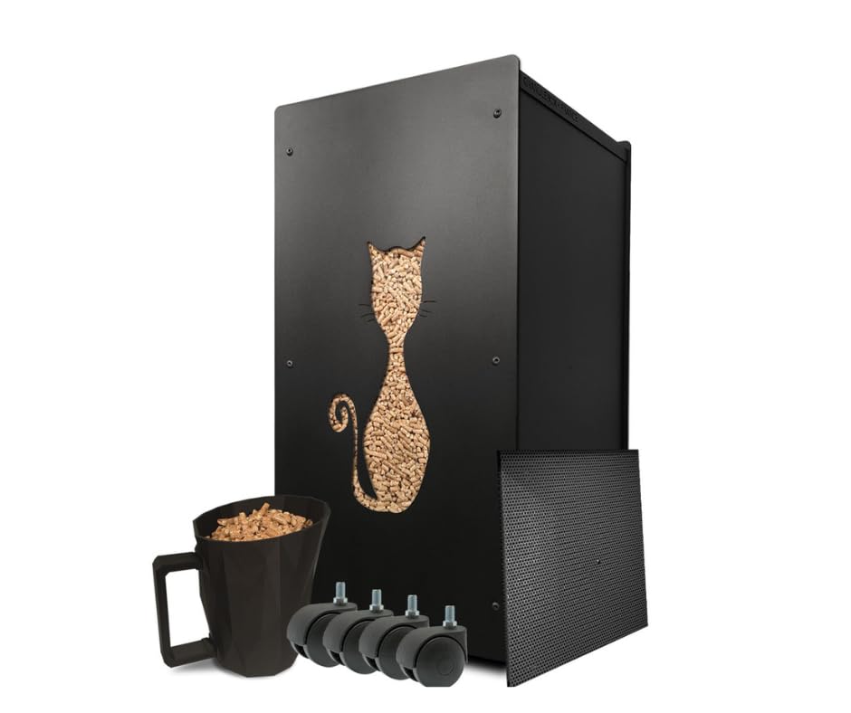 EDA Pellets-Aufbewahrungsbox 36 Liter – Schwarz,  Produktbild-Vorschau 2