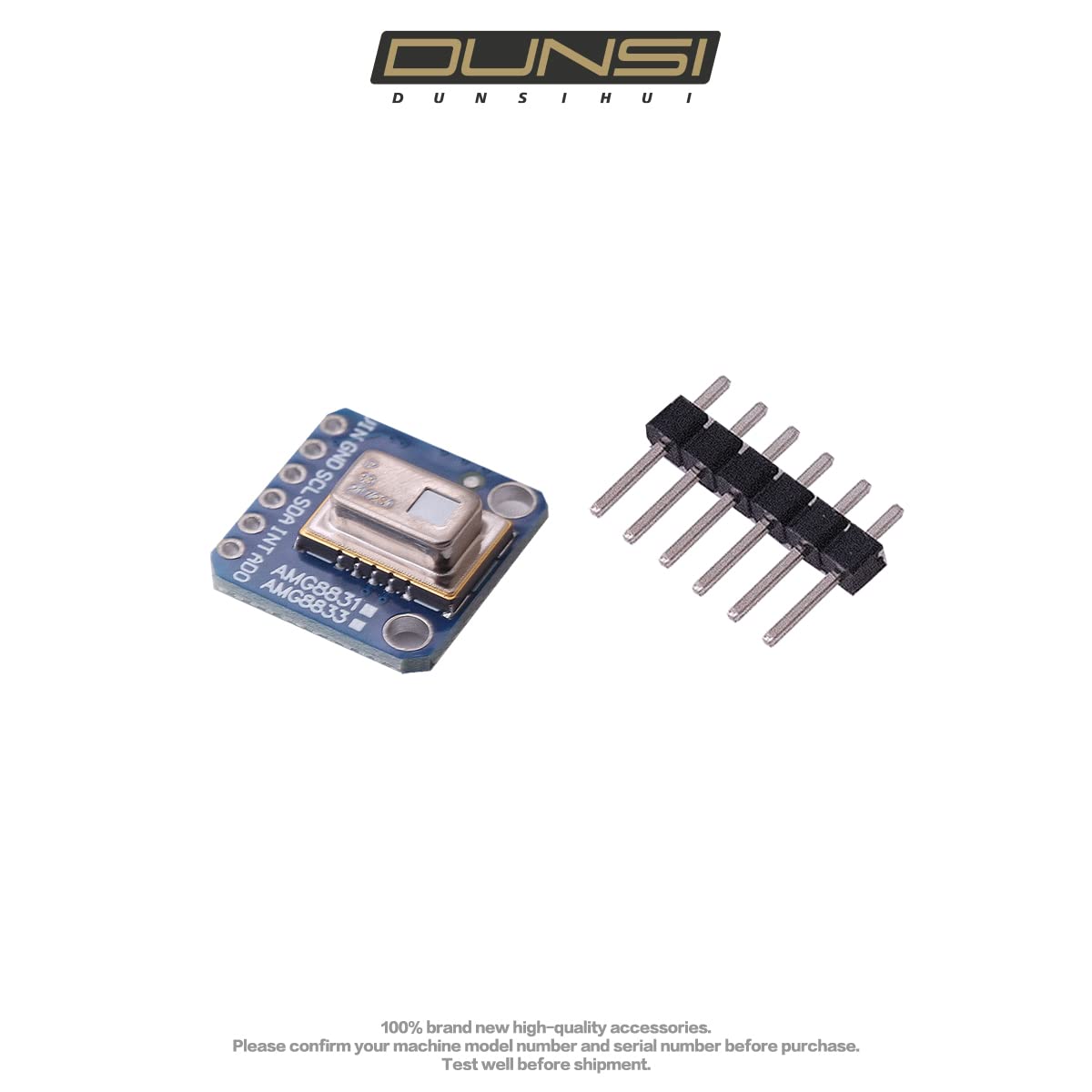 DUNSIHUI AMG-8833 Thermal Camera Sensor AMG8833 88 IR Breakout Imager Array Temperature Sensor Module for Ardu ino Rasp Berry Pi Grid-Eye 8x8 Infrared Camera Array Board IIC I2C 3-5V