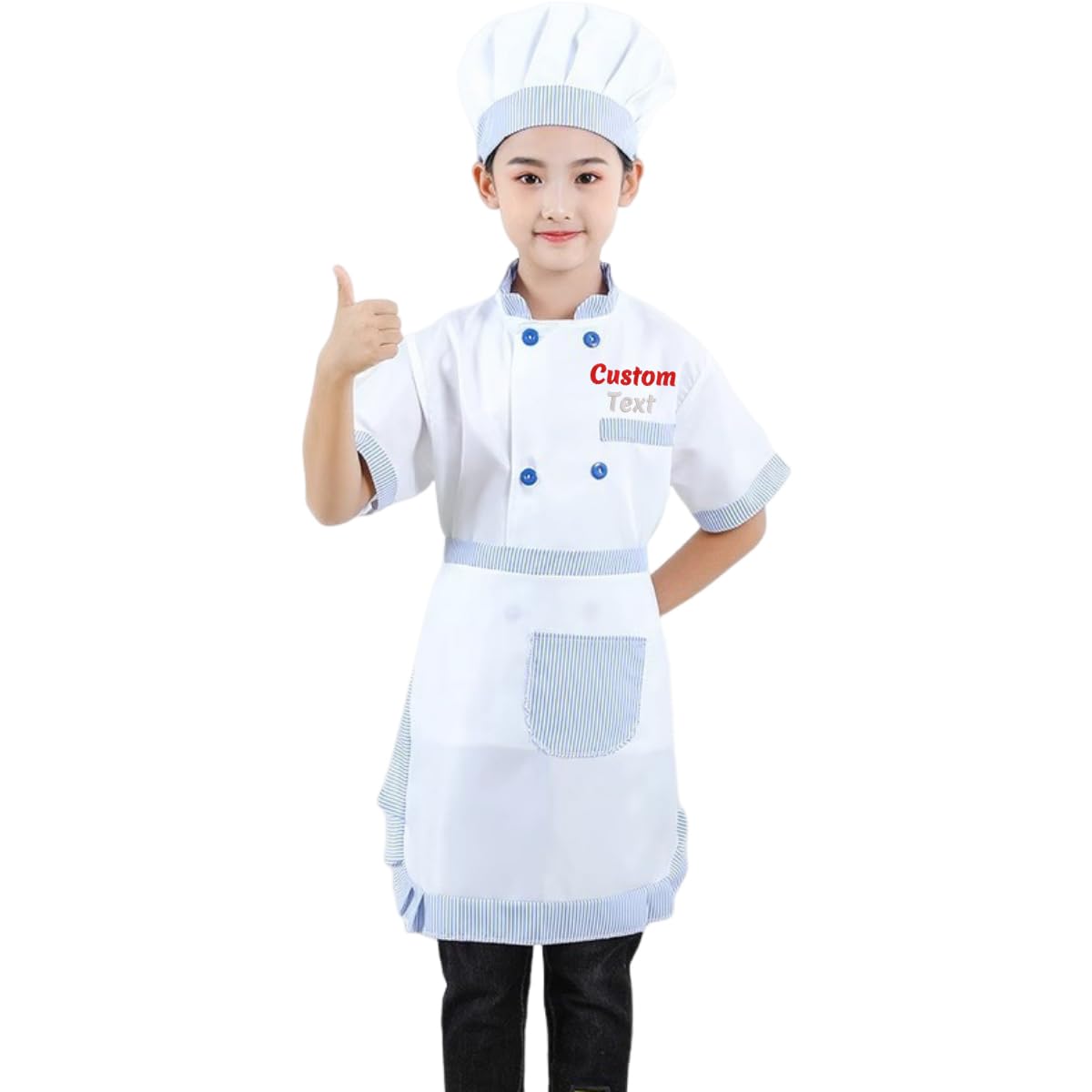 Delantal personalizado para niños, delantal de cocina personalizado para niños, juego de sombrero de chef, delantal de pintura, delantal de cocina para niños, delantales de chef y sombrero para niños