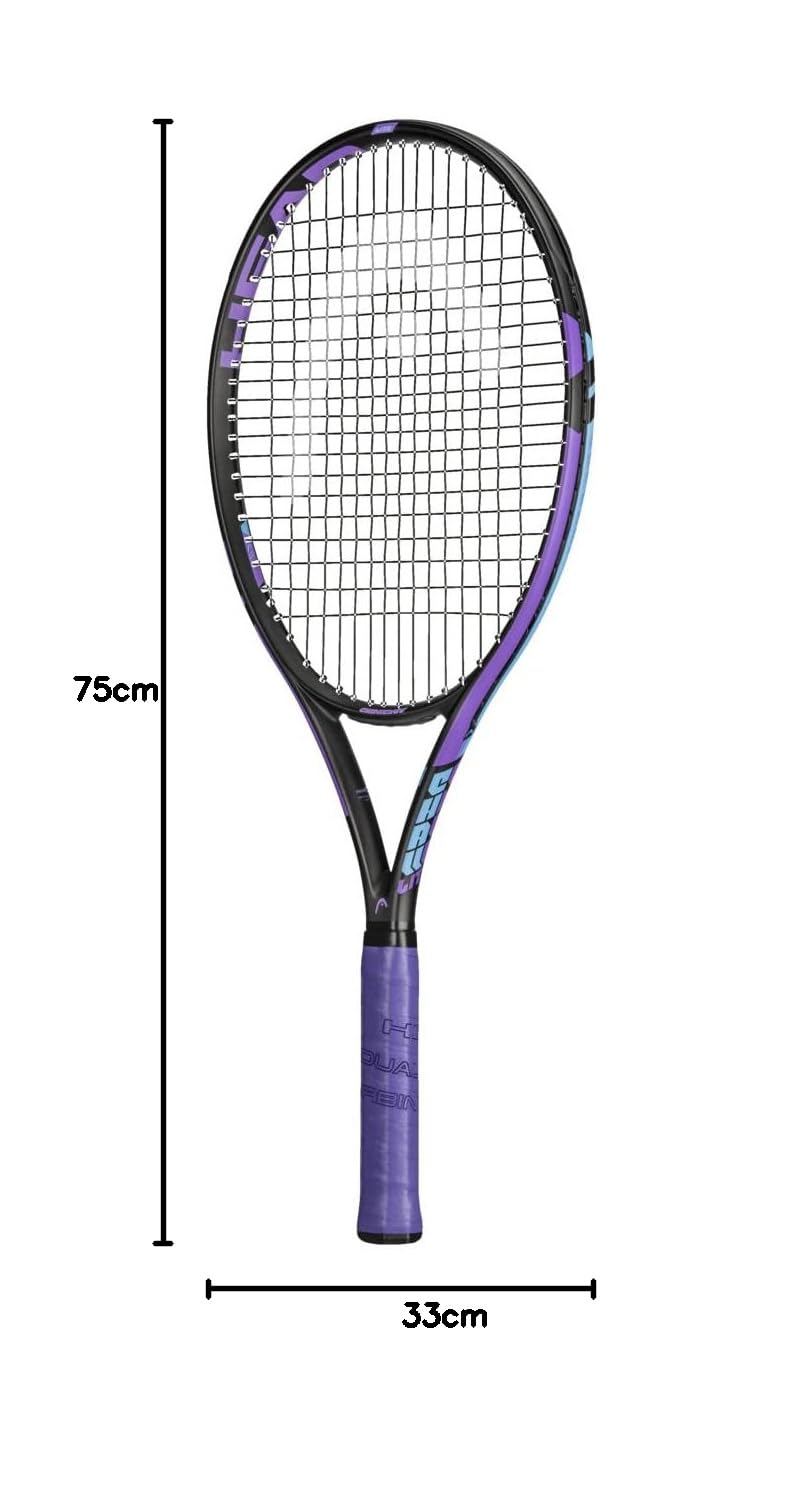 Donnay APR Viper Blue and Purple Tennis Racquet with cover 4 1/2