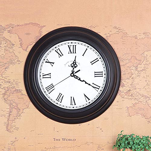 Horloge murale silencieuse à synchronisation précise et style rustique - 6