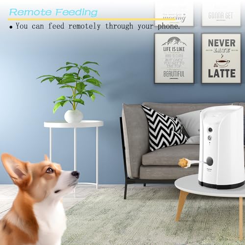 SKYMEE-Dog-Camera-Treat-Dispenser-24G5G-WiFi-Remote-Pet-Camera-with-Two-Way-Audio-and-Night-Vision-Compatible-with-Alexa