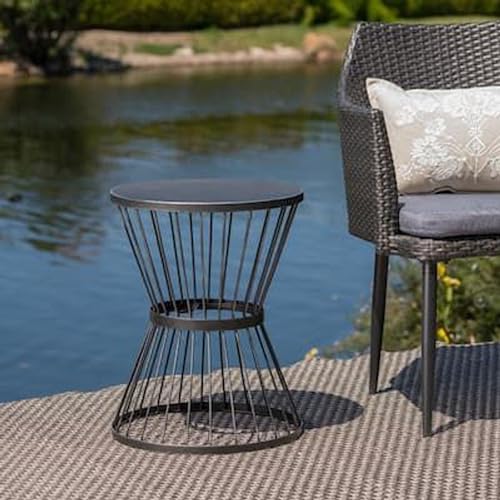 Image of Furniture for The Living Room and Office: Coffee Table, Center Table, Storage Basket, Wire Basket with Metal Top, Bedside Table, Side Table Black