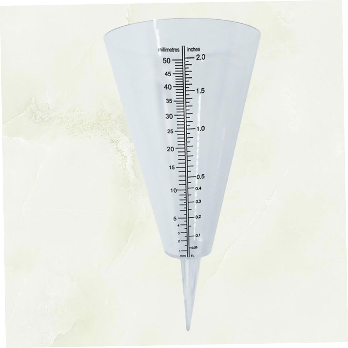Sosoport 3pezzi Misuratore Di Pioggia Trasparente Forma Di Cono Cupola Per Misurazione Precipitazioni Per e Agricoltura All Aperto Scala