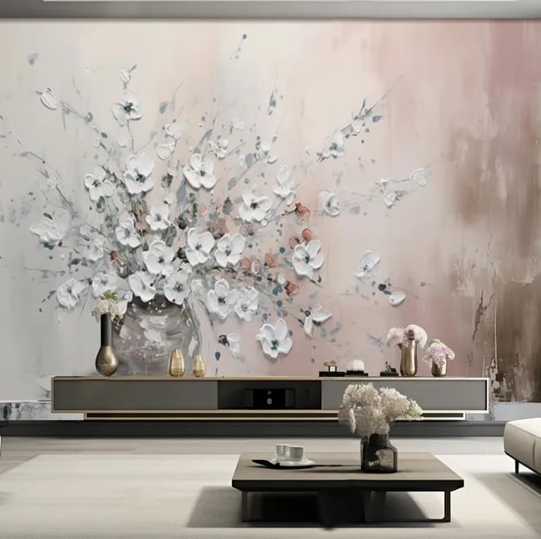 Papier peint photo mural 3D de forêt de pins nordique pour décorer le salon en 200x140cm