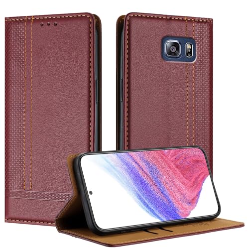 Mo-Beauty Coque pour Samsung Galaxy S6 Edge Plus, Etui pour Samsung S6 Edge Plus, Housse avec Fermeture Magnétique Porte Cartes 360 Degrés Antichoc...