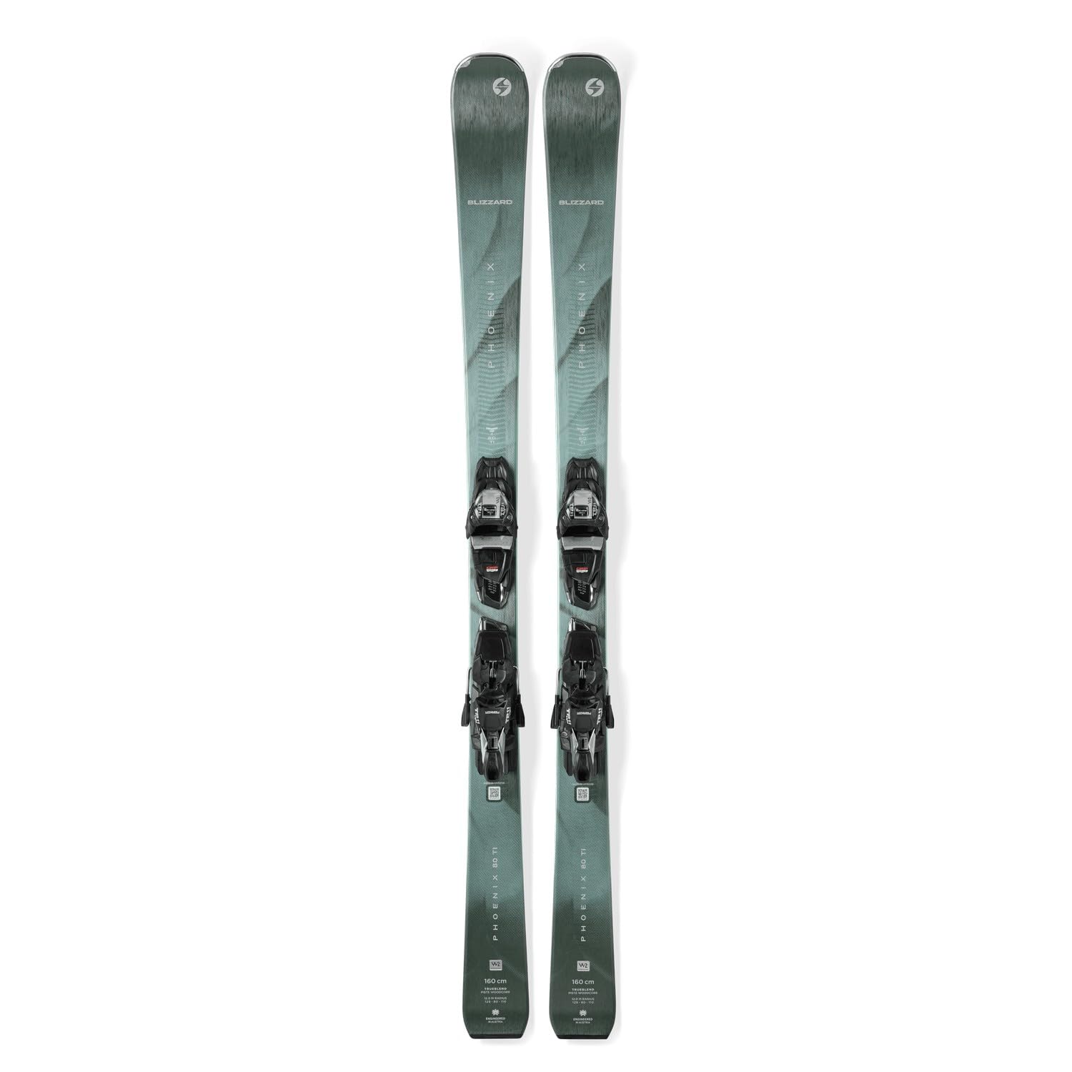 Blizzard - Pack De Ski Phoenix 80 Ti + Fixations Tp11 Light W Demo Vert Femme - Femme - Taille 160 - Vert
