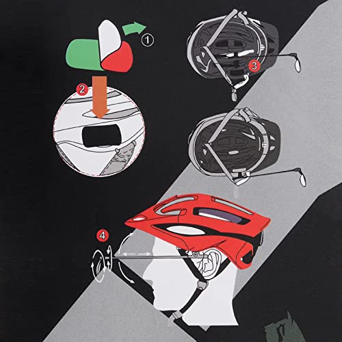 Espejo para casco de bicicleta ajustable ligero retrovisor de 360 grados para ciclismo 6