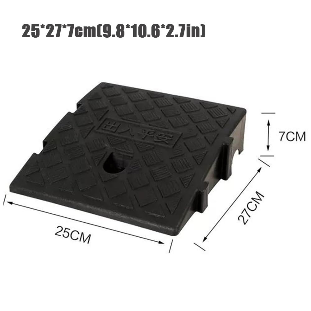Rampa podjazdowa 2"-7", plastikowa rampa krawężnikowa, rampa dla wózków inwalidzkich, przenośne lekkie rampy progowe dla samochodów, skuterów, zwierząt domowych, schodów, rampy do