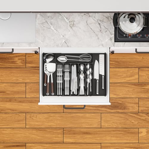 Plateau à ustensiles de cuisine ajustable pour tiroir trop petit - 8