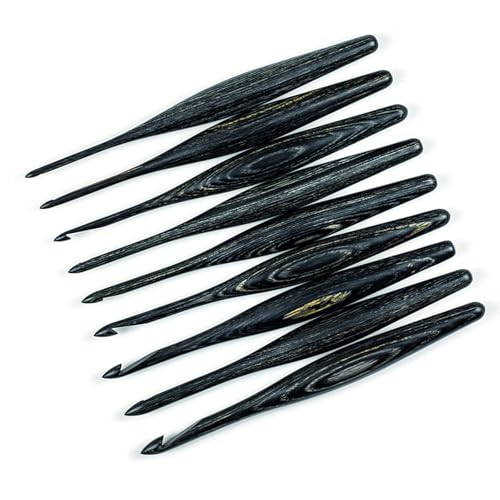 Agujas de ganchillo de madera ergonómicas y artesanales para tejer con total comodidad 5