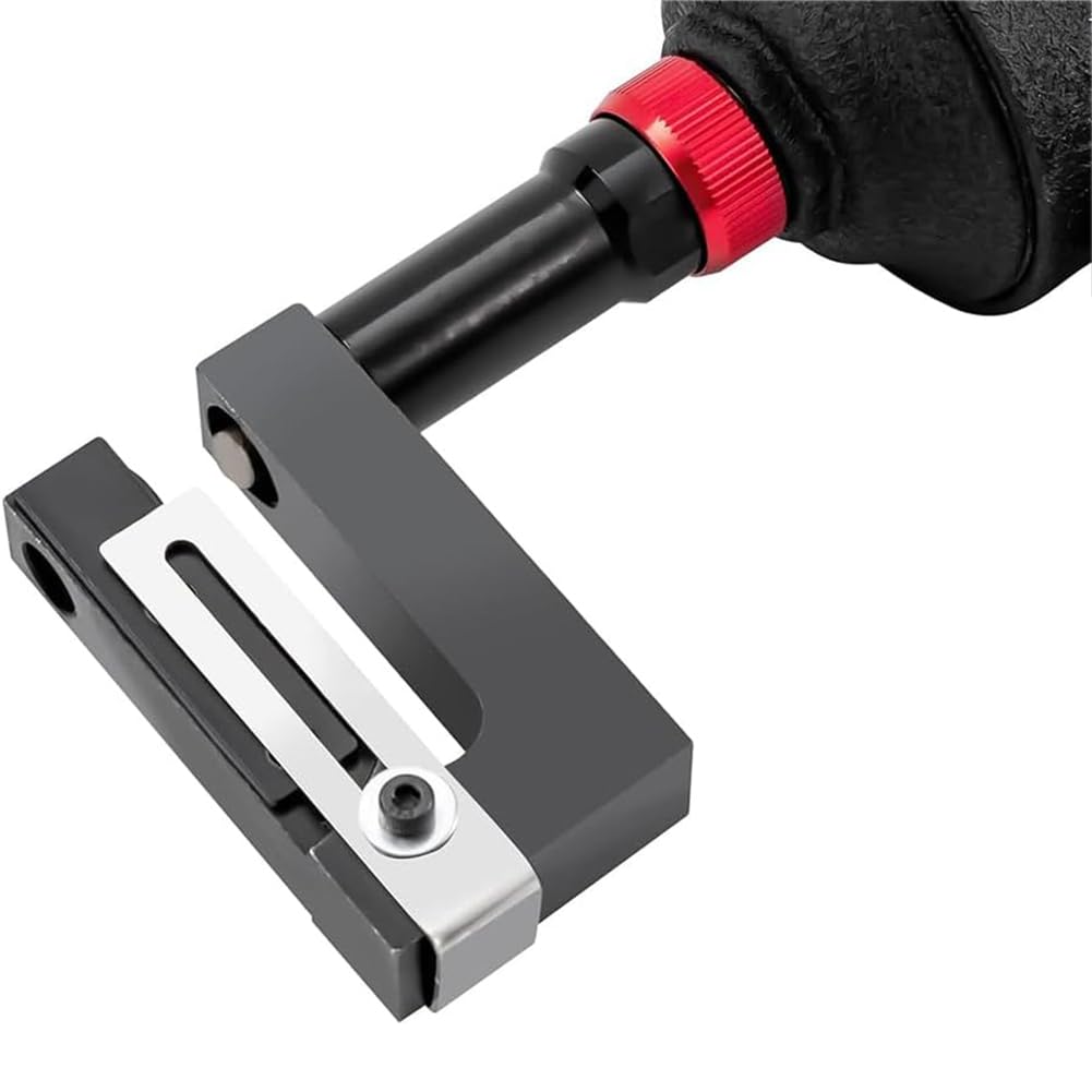 3,2-13 Mm Perforatore Pneumatico, Rotazione A 360° Air Metal Utensile Perforatore Perforatore per Metallo Apriflangia per Porte, Finestre, Uffici E AbitazioniBlack, 9mm