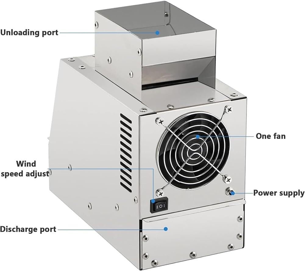Maszyna do czyszczenia nasion ptaków, elektryczny separator łuski ziarna z regulowanym wentylatorem prędkości, wydajna maszyna do zwijania zbóż 30-40 kg/h