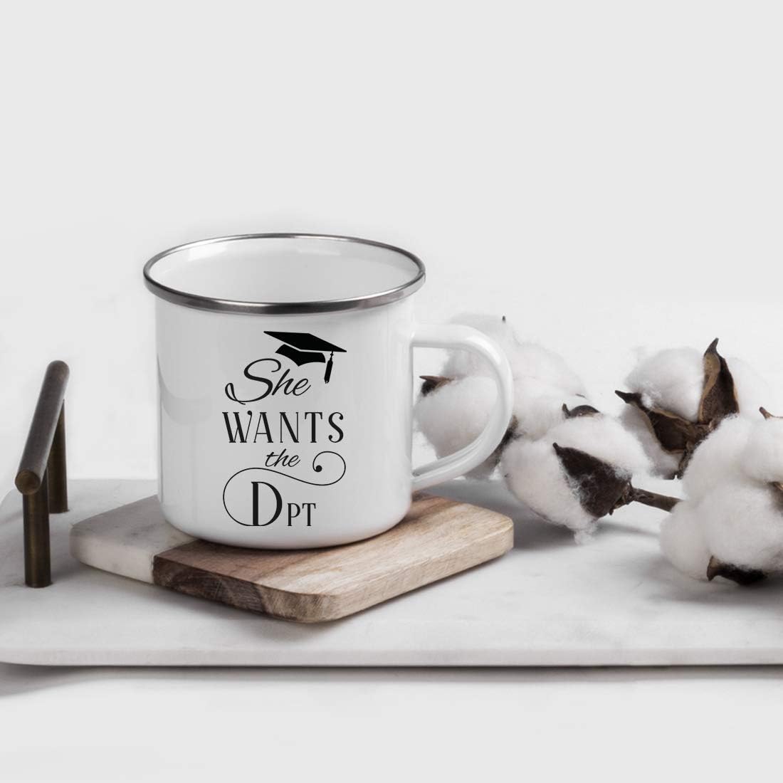 Exclusive Discount 80% Offer Andaz Press 11oz. Doctor of Physical Therapy Graduation Stainless Steel Campfire Coffee Mug Gift, She Wants The DPT, 1-Pack, Enamel Camping Cups for Graduates Students Class of 2022, Grad Diploma Amazing 🔥 Andaz Press 11oz. Doctor of Physical Therapy Graduation Stainless Steel Campfire Coffee Mug Gift, She Wants The DPT, 1-Pack, Enamel Camping Cups for Graduates Students Class of 2022, Grad Diploma