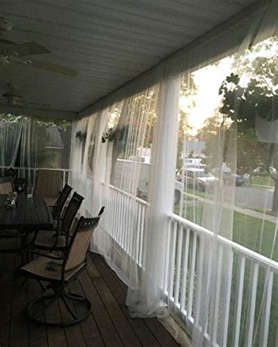 Ecover Mosquito Net DIY Fabric Insect Pest Barrier Netting Curtains for Home/Travel/Camping, 10ft x 54", White