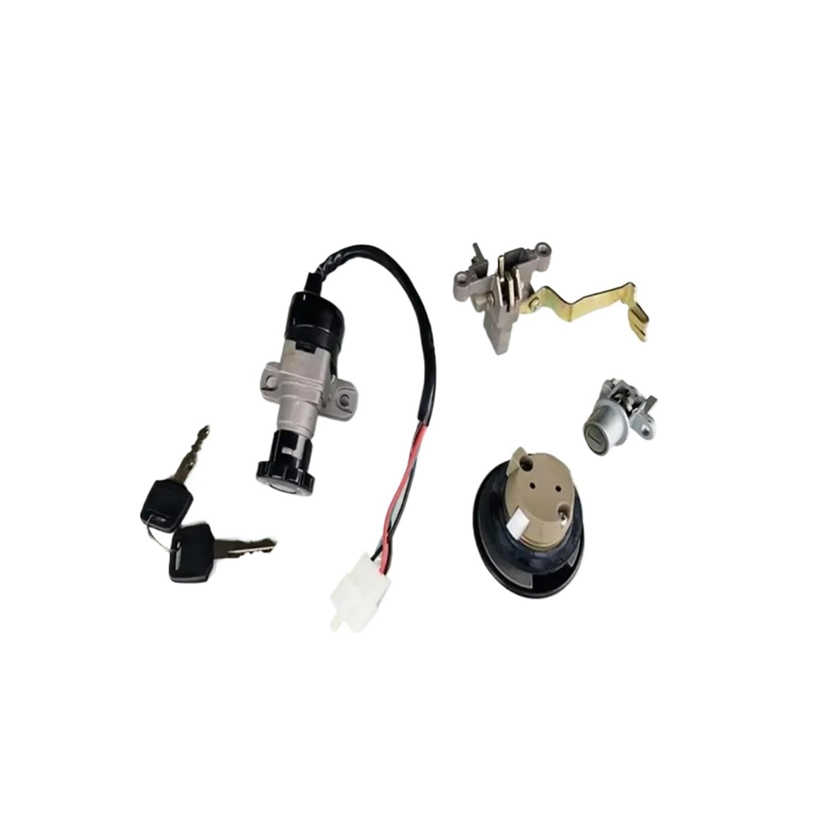 Bloqueo De Encendido para Scooter 50CC para Venus 50 TNG Juego De Bloqueo Encendido Motocicleta 4 Cables Cerradura