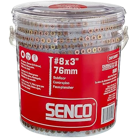 Senco DuraSpin Collated Wood Screws, 800 Ct Cover