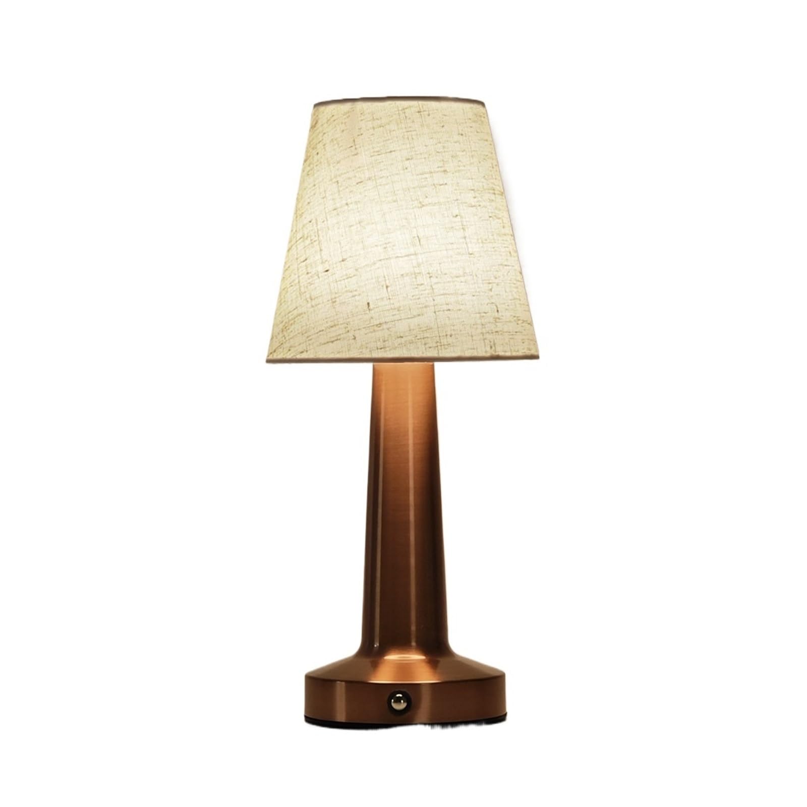 CKAFZMYJQBT LED Table Lamp with Cloth Shade, Touch Sensor Bedside Lamp Rechargeable Reading Lights for Bedroom Restaurant Bar Decor Lighting