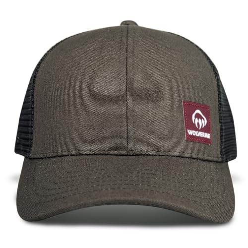 Image of Wolverine Trucker Hat | Mesh Back | Snapback | Adjustable | Rugged | Durable | Workwear