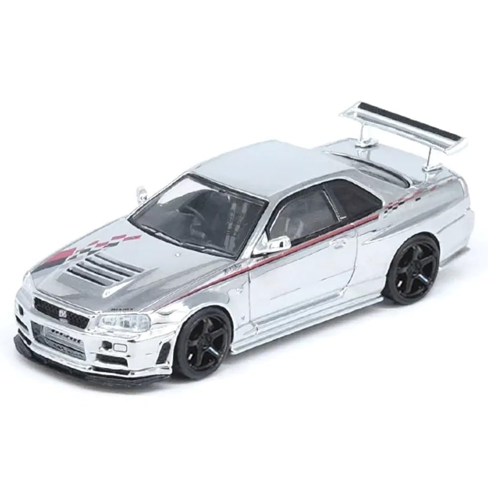 INNO64 1/64 日産スカイライ GTR R34 Nismo R-Tune Inno Models Nissan Skyline GT-R R34 Nismo R-Tune, 1:64 Ölçek, Die