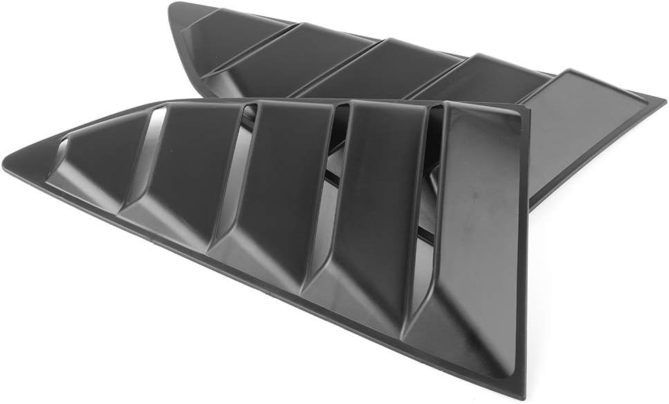 GZYF Window Louvers Scoop Cover, 2Pcs Matte Black 1/4 Quarter Side Window Vent Cover Trims Fits 2016-2018?for Chevy?Camaro