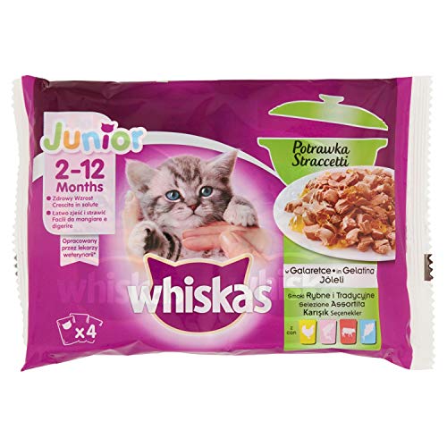 Comida húmeda para Gatos MARS POLSKA Whiskas Sachet (4x85g) Junior Cazuela Tradicional en Jellyka / 13 Cover