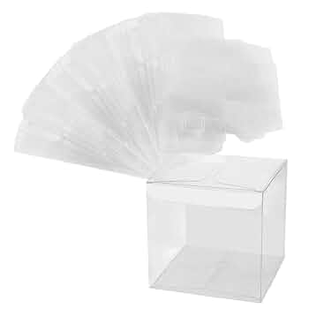 家型透明容器 Amazon｜BENECREAT 30個7x7x7㎝ PVC透明プラスチックケース