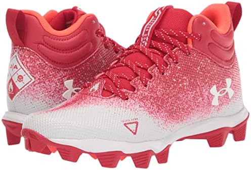 Under Armour Men's Spotlight Fran 2.0 Football Shoe, Red (600)/White, 13 | Image 6