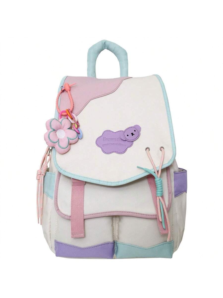 POMEL School Bag Girls Boy Backpack, School Backpacks 31 * 14 * 45 cm for Girls, Boys, Cute Book Bag with Compartments for Teen Girl boy Kid Students Elementary Middle School, Kids' School Bag