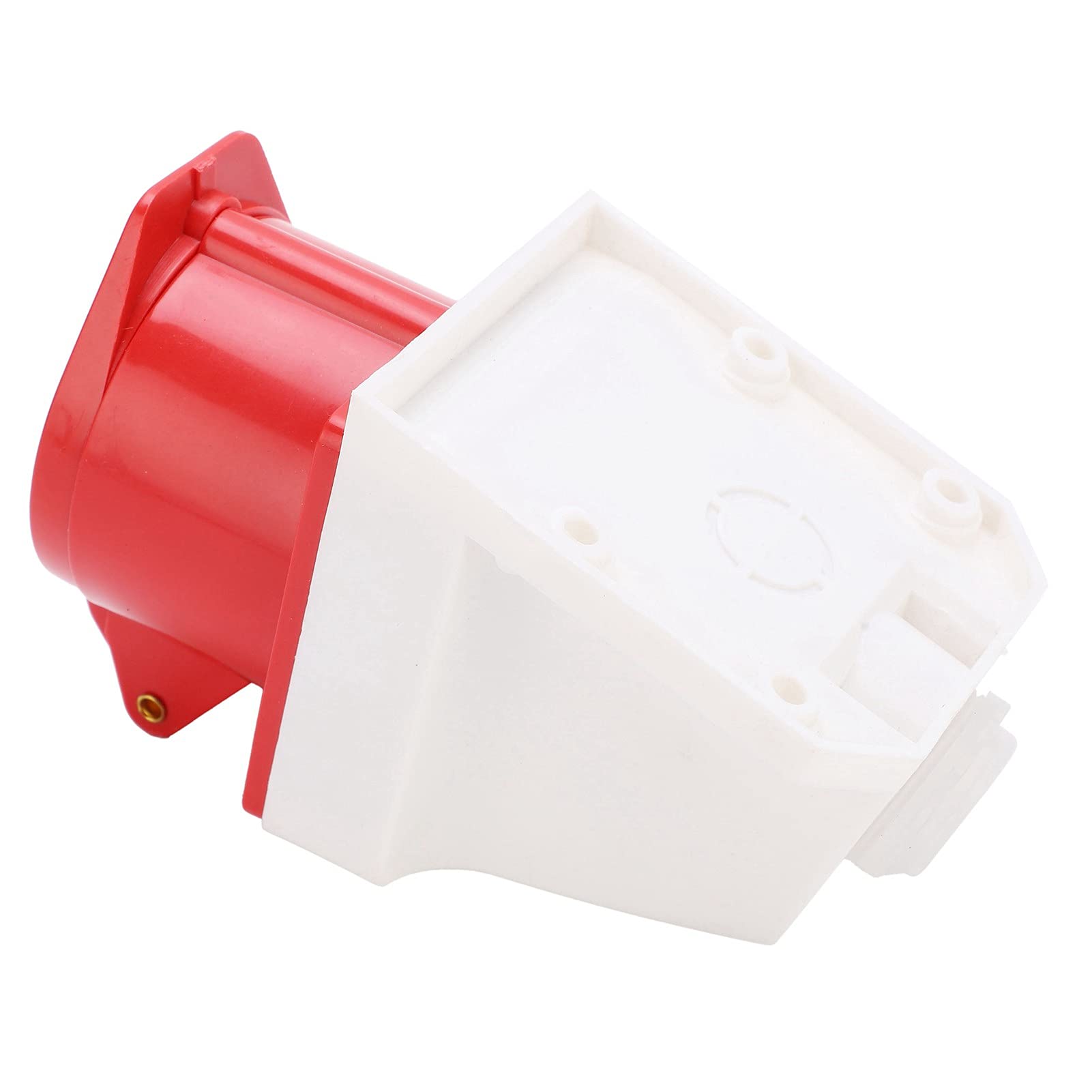 SIXRUN Enchufe Industrial 5 Pines 16A, Toma de Superficie IP44 220-380V 240-415V 3P+N+E con Hebilla Antivibración para Agricultura Exterior e Industria