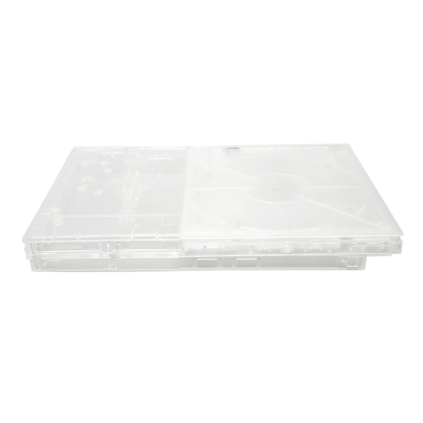 Carcasa transparente para PS Slim, funda de reemplazo ligera y duradera para consola de videojuegos retro, kit completo de carcasa transparente para PS Slim (para 7XXXX)