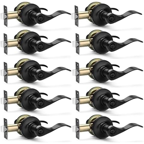 Hasmikit Matte Black Door Handles Cover